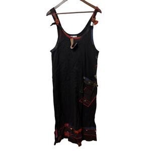 Winter Sun Jumper Dress boho jblack patchwork artsty art to‎ wear